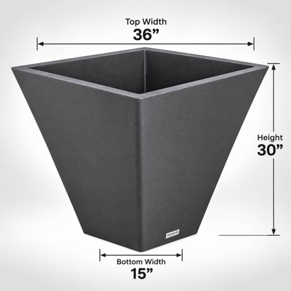 Metropolitan Tapered Self Watering Planter