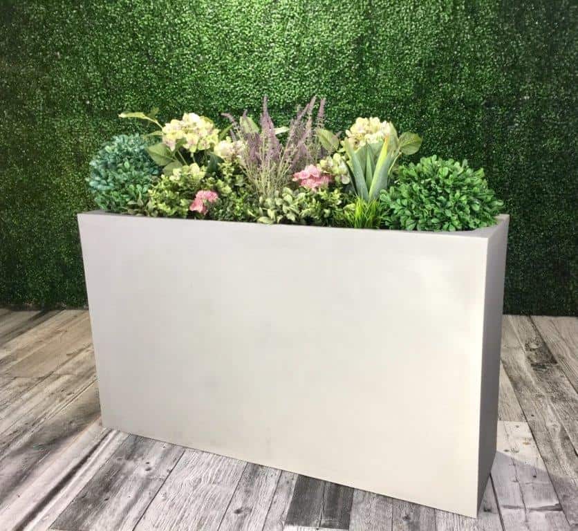 Trough planters