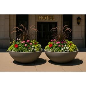 Harvard Wide Low Bowl Self Watering Planter - Image 5